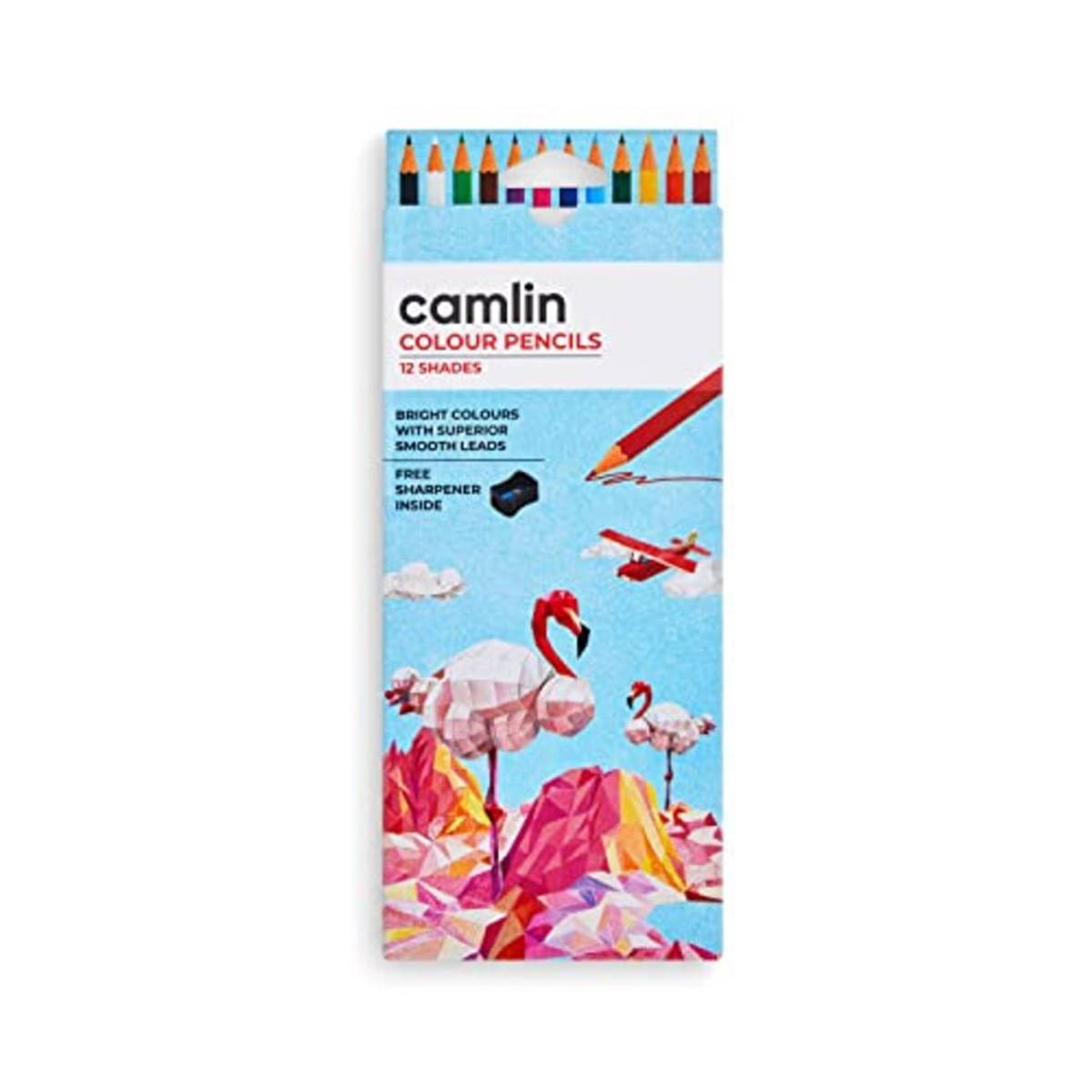 Camlin Colour Pencils 12 Shades 
